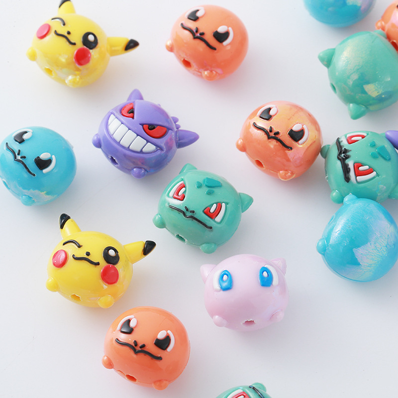 12pcs Pokémon Bead DIY Mobile  - Phone Accessories Crochet ulasan dan harga