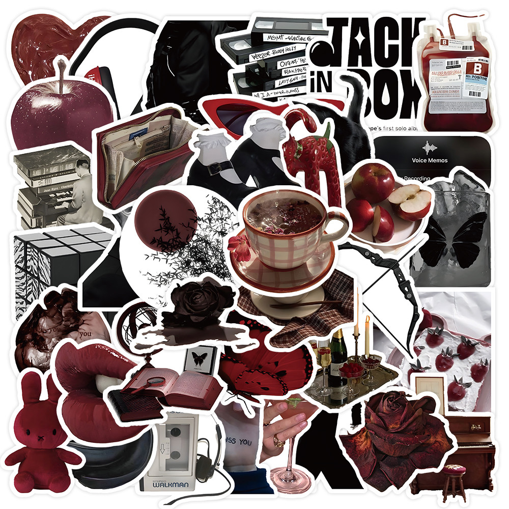 Phone Accessories Red - 50 Pieces Red & Black Themed