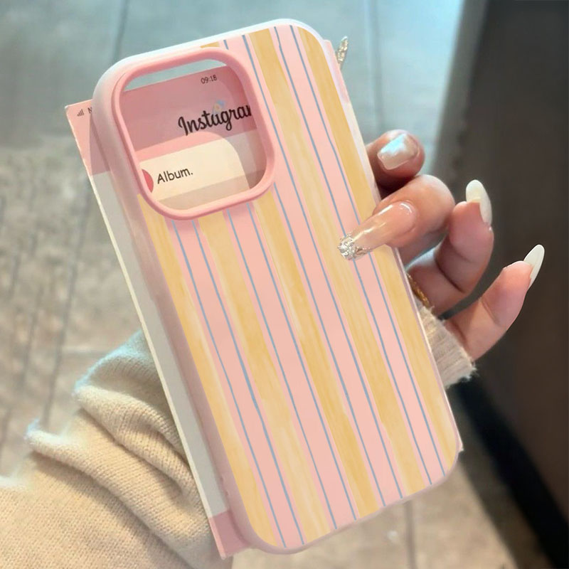 Stylish Yellow Striped Phone C - Yellow Phone Accessories ulasan dan harga