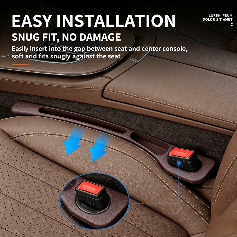 Car Seat Gap Filler Leak Proof - Phone Accessories Holder Car ulasan dan harga