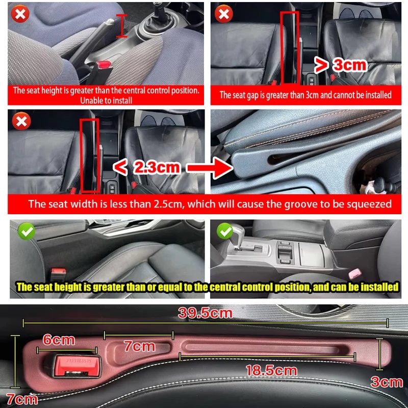 Car Seat Gap Filler Leak Proof - Phone Accessories Holder Car ulasan dan harga