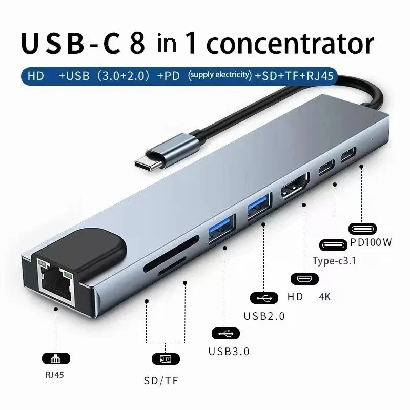 USB C Hub 3/7/8/11in1 7in2 Typ - Hdmi Phone Adapter ulasan dan harga
