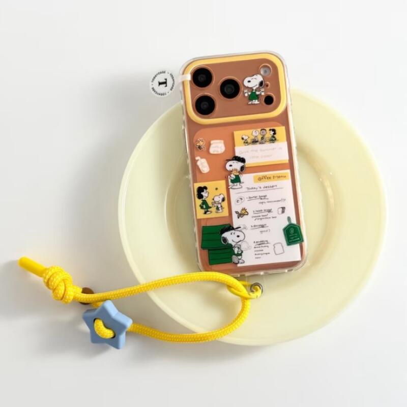 Snoopy Phone Case Kawaii Coffe - Phone Accessories From China ulasan dan harga