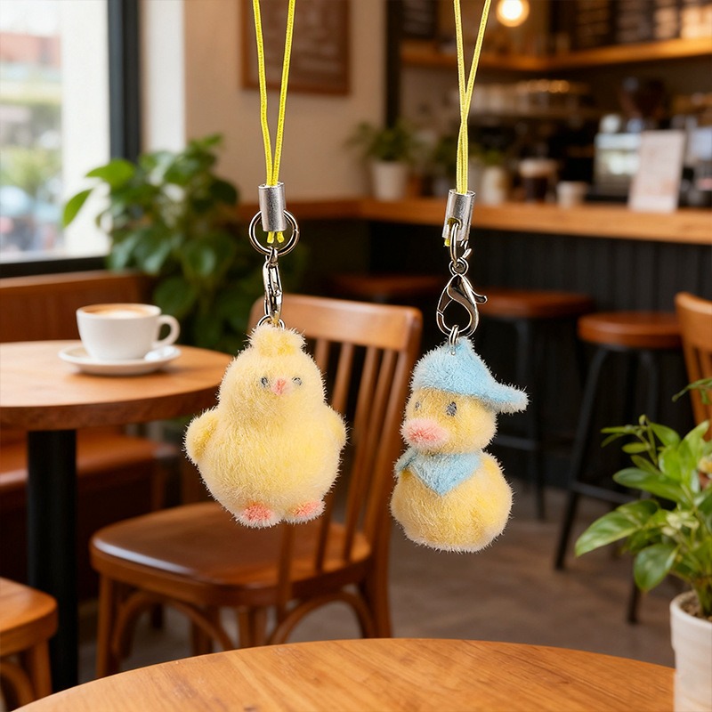 Fashion Cute Yellow Flocking P - Yellow Phone Accessories ulasan dan harga