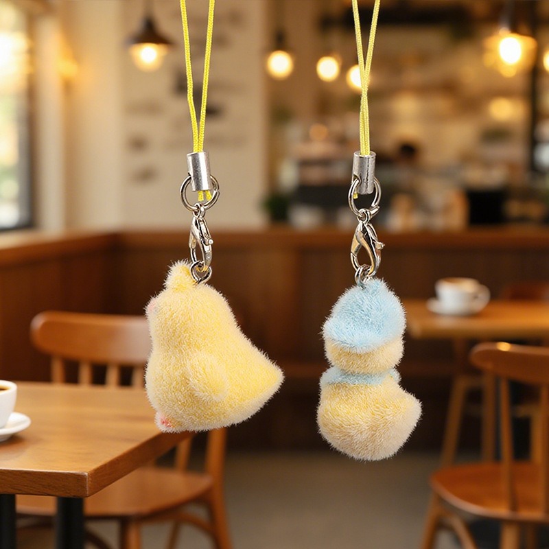 Fashion Cute Yellow Flocking P - Yellow Phone Accessories ulasan dan harga