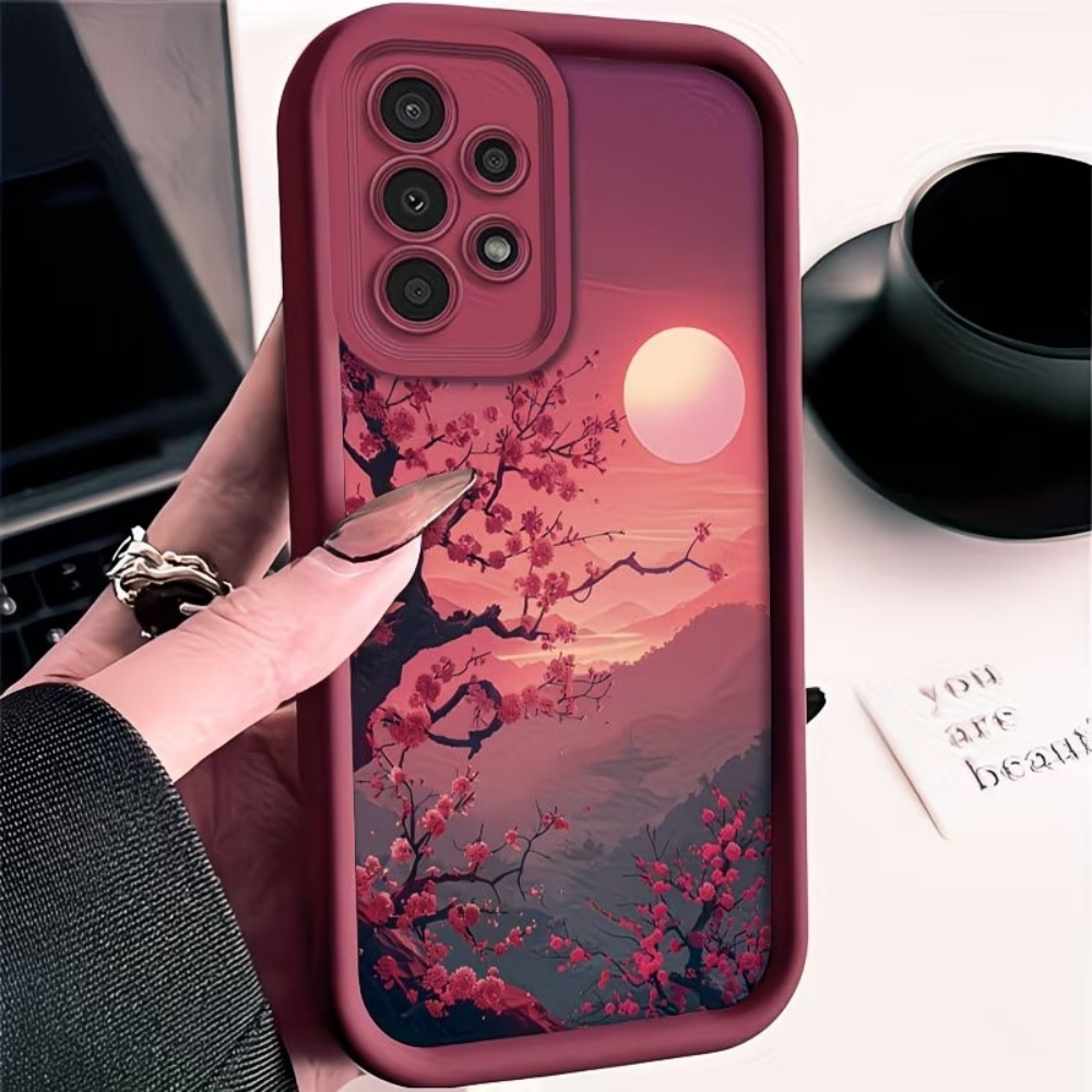 Sunset Mountain Peak Anti-Fall - Phone Accessories Red ulasan dan harga