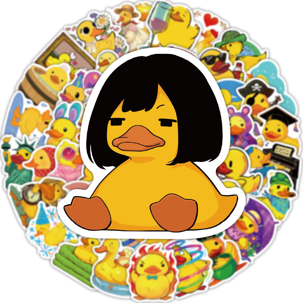 50PCS Cute Yellow Duck Creativ - Yellow Phone Accessories ulasan dan harga