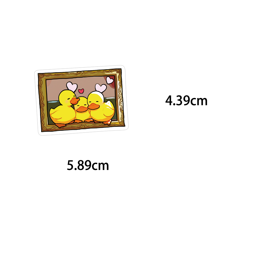 50PCS Cute Yellow Duck Creativ - Yellow Phone Accessories ulasan dan harga