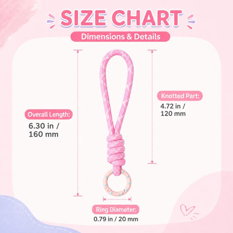 2~5pcs Colorful Braided Keycha - Phone Accessories Holder Car ulasan dan harga