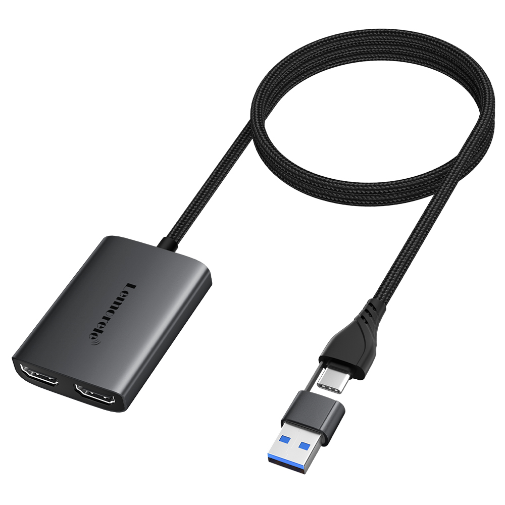 Lemorele Dual HDMI Adapter 4K  - Hdmi Phone Adapter ulasan dan harga