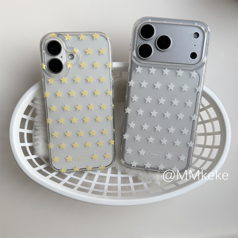 Korean Ins Yellow & White Star - Yellow Phone Accessories ulasan dan harga