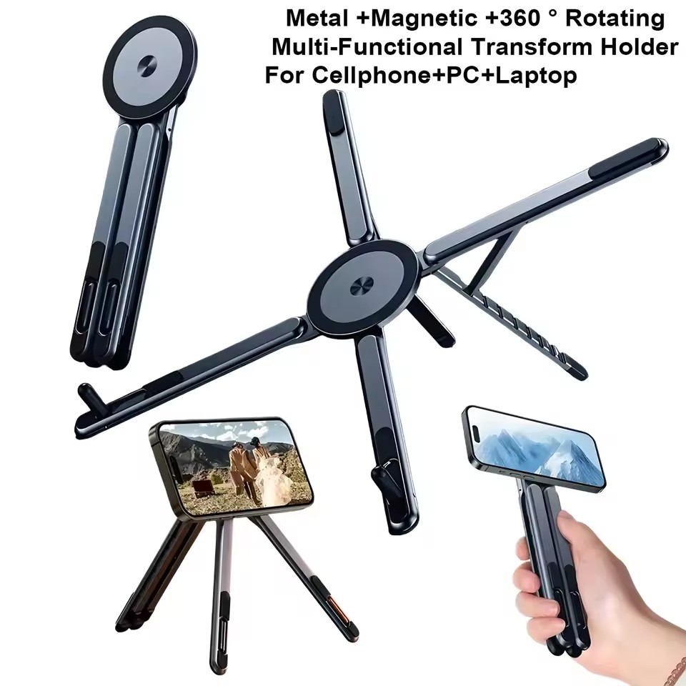 3 in 1 Foldable Magnetic Phone - Selfie Stick Tripod ulasan dan harga