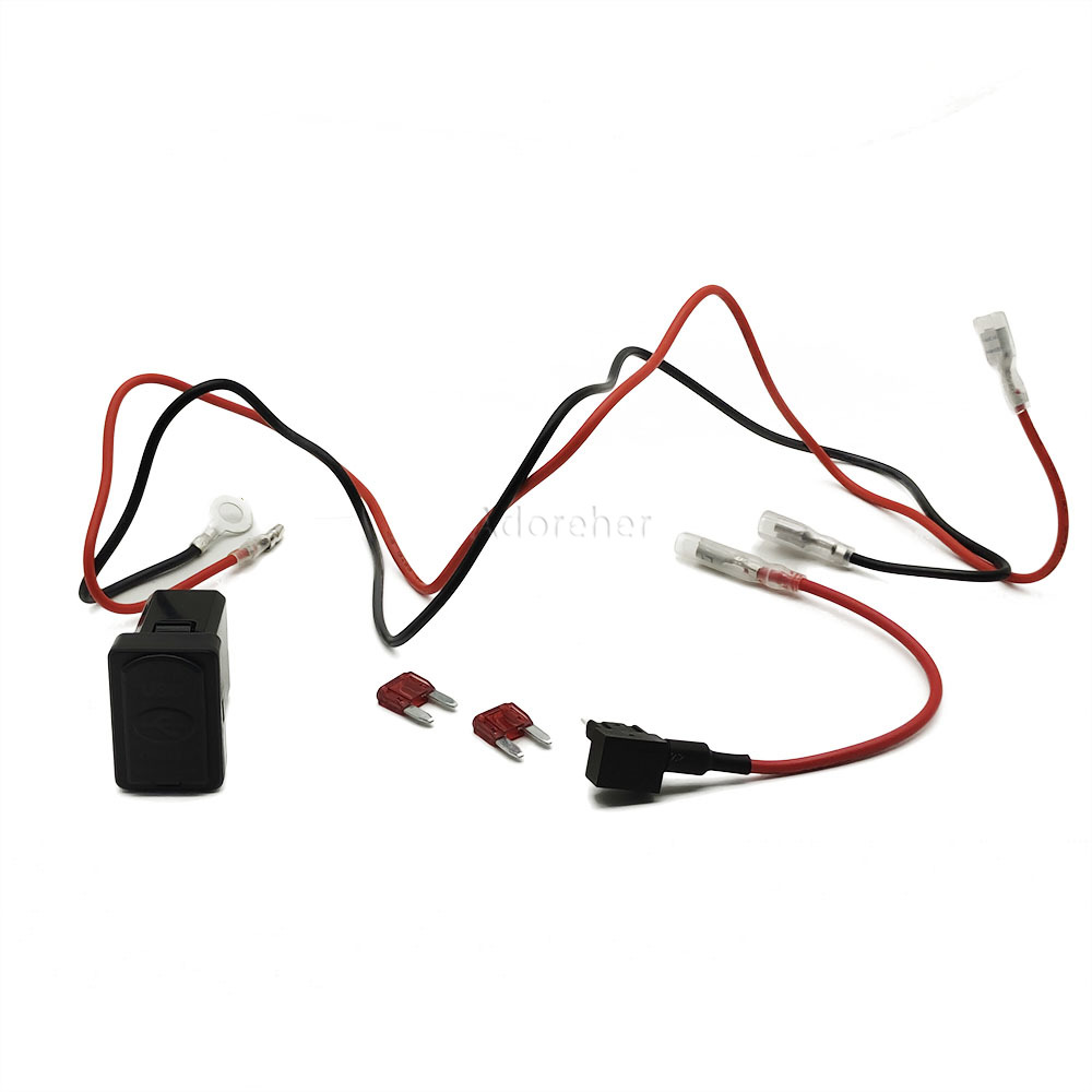 1PC Red LED Car Charger Dual Q - Phone Accessories Red ulasan dan harga