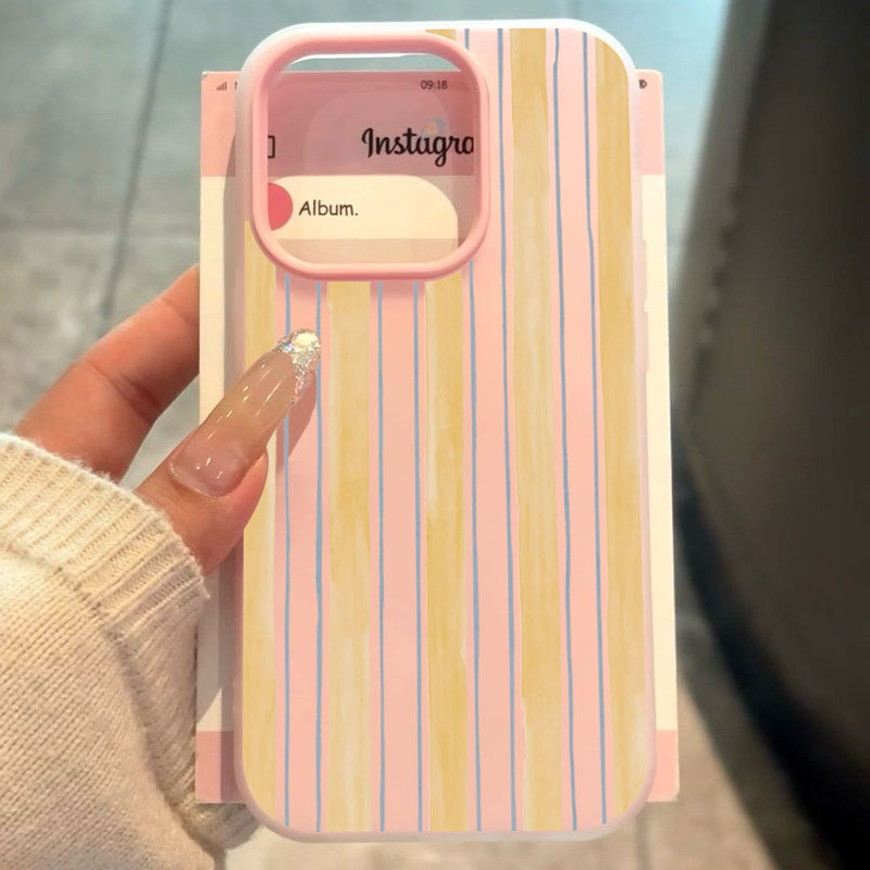 Stylish Yellow Striped Phone C - Yellow Phone Accessories ulasan dan harga