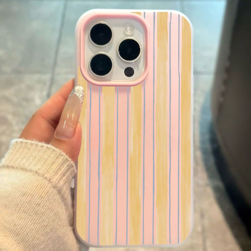 Stylish Yellow Striped Phone C - Yellow Phone Accessories ulasan dan harga