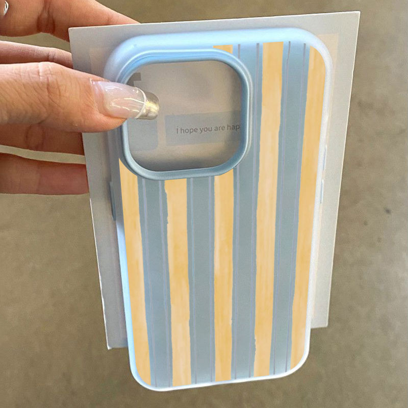 Stylish Yellow Striped Phone C - Yellow Phone Accessories ulasan dan harga