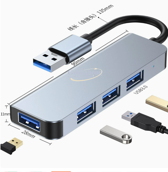 Hot-selling USB-C 4-port hub,  - Usb C Hub ulasan dan harga