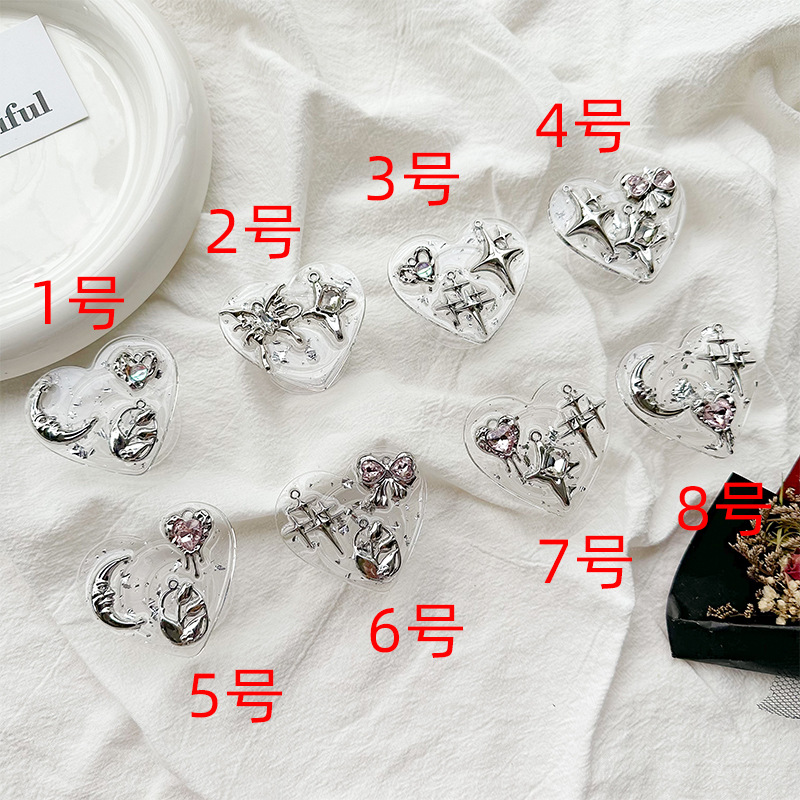 Clear Heart Phone Grip Holder  - Phone Accessories Crochet ulasan dan harga