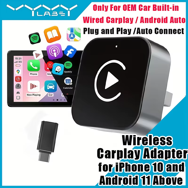 2-in-1 Wireless CarPlay Adapte - Usb C Hub ulasan dan harga