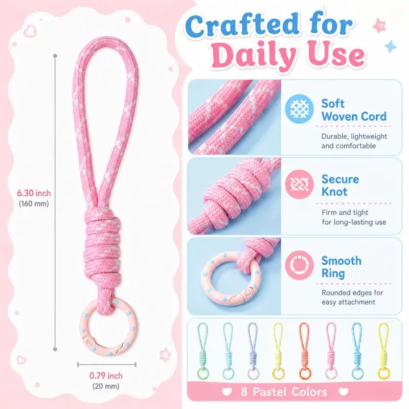 Hand Woven Keychain For Mobile - Phone Accessories Holder Car ulasan dan harga