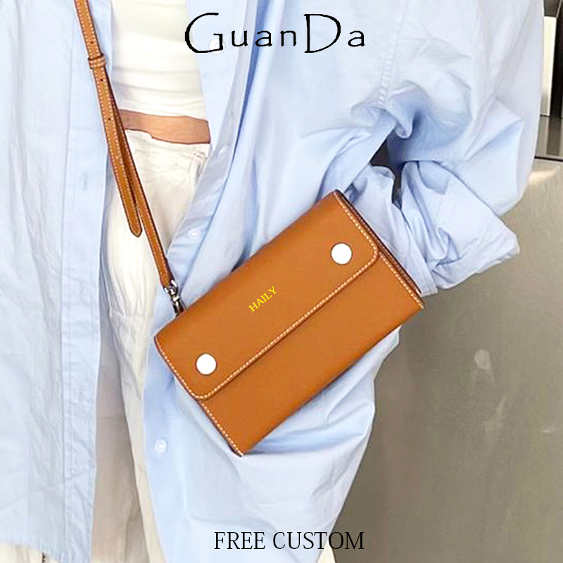 Luxury Genuine Leather Shoulde - Phone Accessories Organizer ulasan dan harga