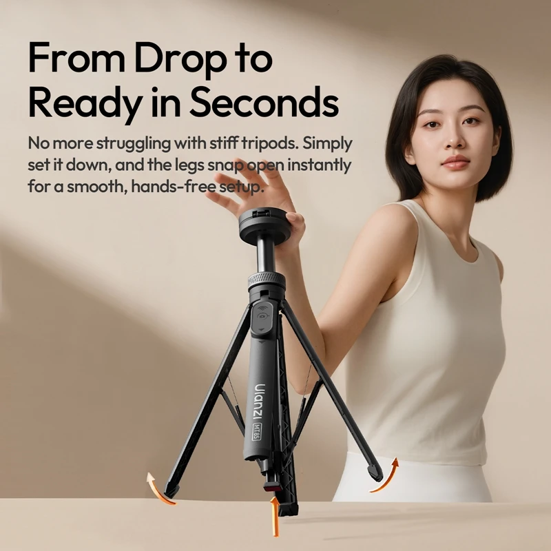 Original Ulanzi MT85 Magnetic  - Selfie Stick Tripod ulasan dan harga