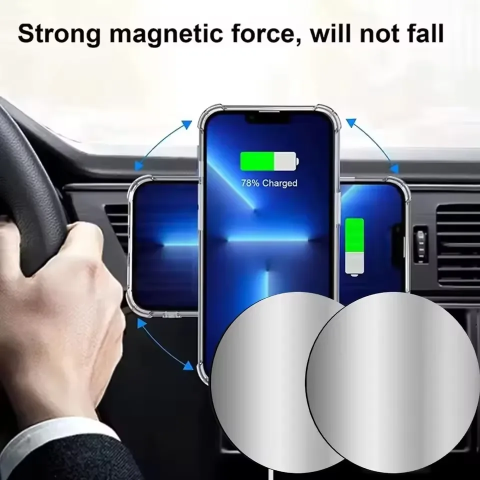 1-5PCS 8CM Magnetic Metal Plat - Phone Accessories Holder Car ulasan dan harga