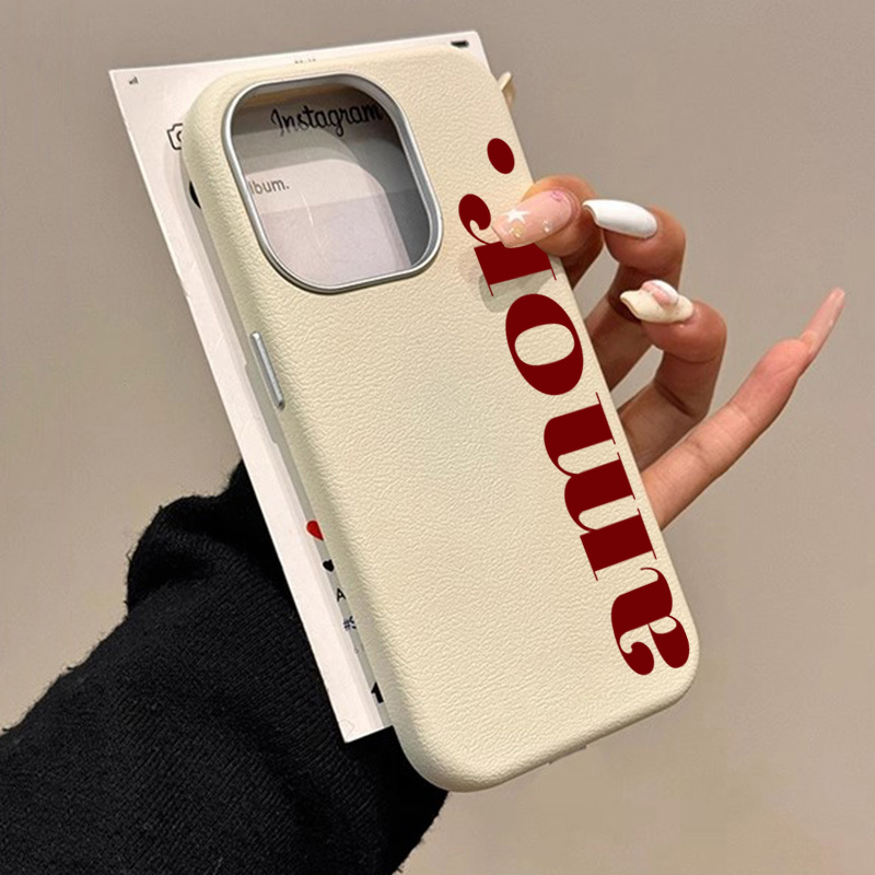 The Red Artistic Letter Lichee - Phone Accessories Red ulasan dan harga