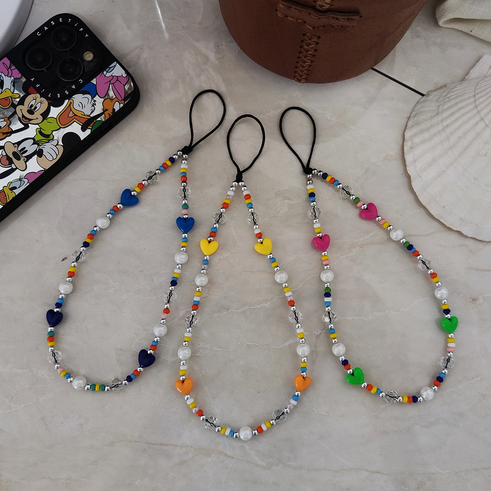 KKBEAD Heart Phone Charm Y2K A - Phone Accessories Crochet ulasan dan harga