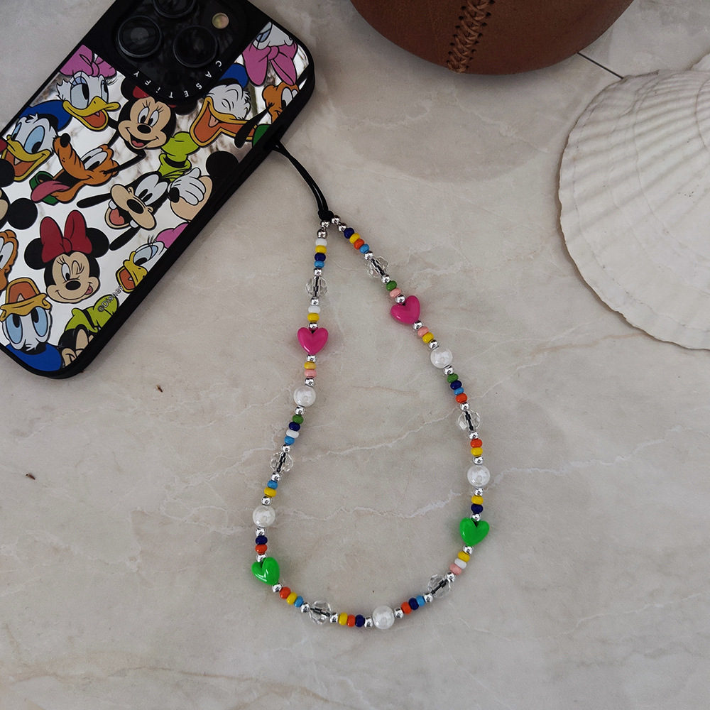 KKBEAD Heart Phone Charm Y2K A - Phone Accessories Crochet ulasan dan harga