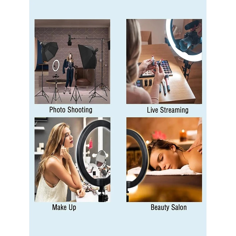 Desiontal 26cm Ring Light with - Selfie Stick Tripod ulasan dan harga