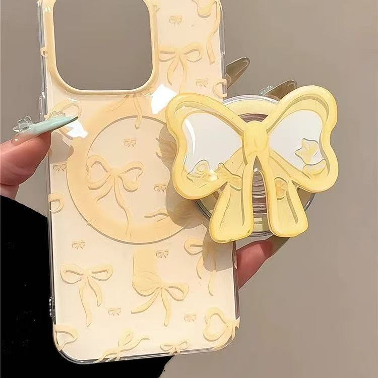 Yellow Bow Tie Shake Cartoon F - Yellow Phone Accessories ulasan dan harga