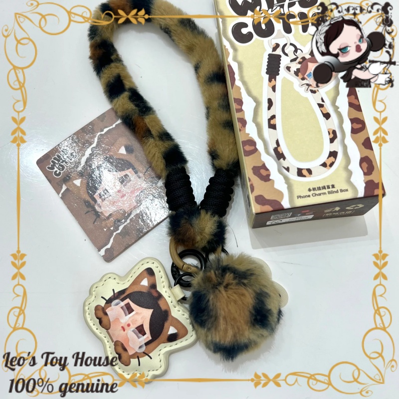 POPMART CRYBABY Leopard Cat Se - Phone Accessories From China ulasan dan harga