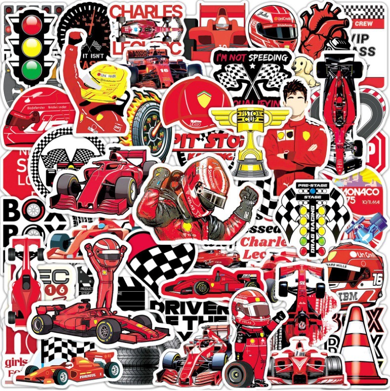 50-Pack Classic Racing Theme S - Phone Accessories For Your Car ulasan dan harga