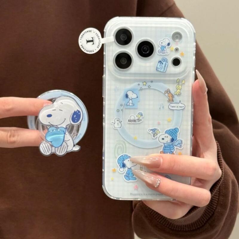 Snoopy Phone Case Kawaii Blue  - Phone Accessories From China ulasan dan harga