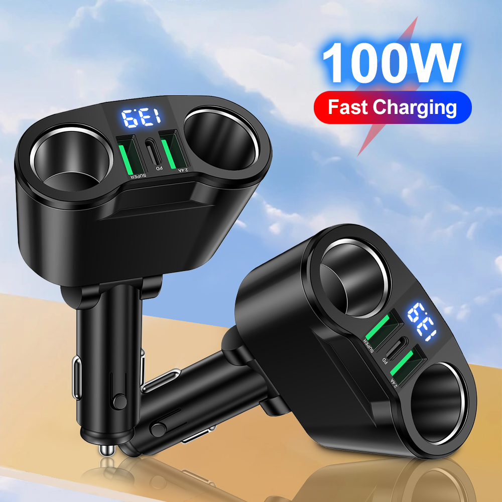 USB Car Charger Adapter Type C - Usb C Hub ulasan dan harga