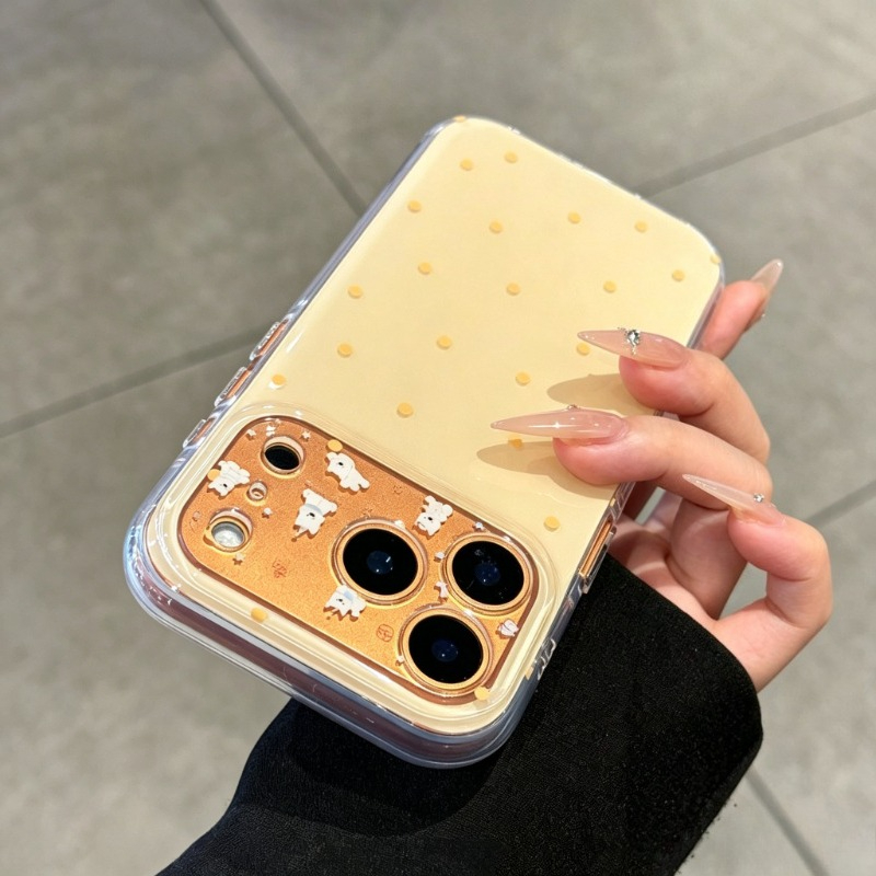 Fashion Cute Yellow Polka Dot  - Yellow Phone Accessories ulasan dan harga