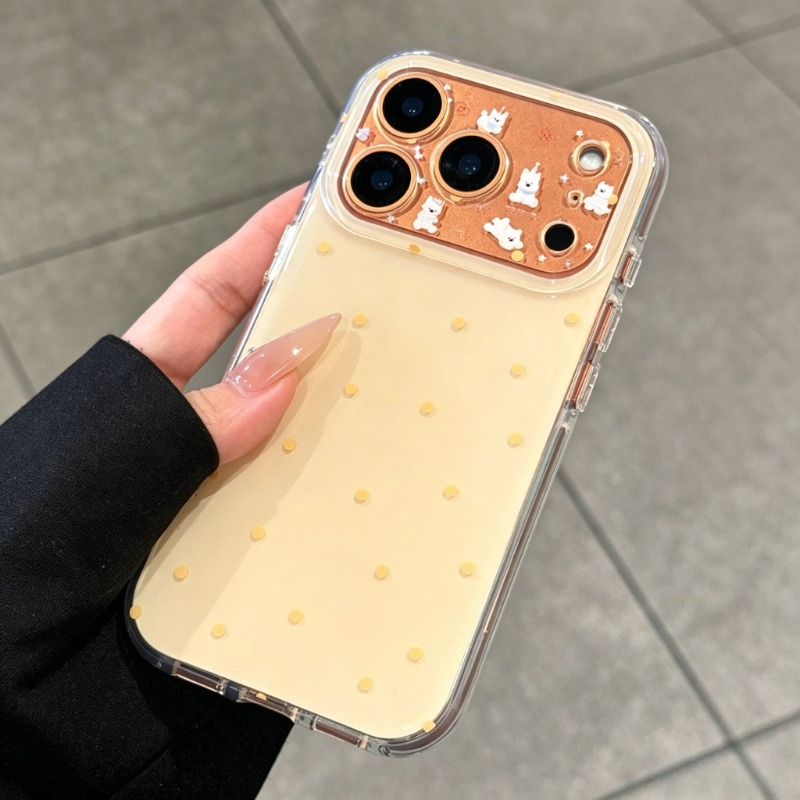 Fashion Cute Yellow Polka Dot  - Yellow Phone Accessories ulasan dan harga