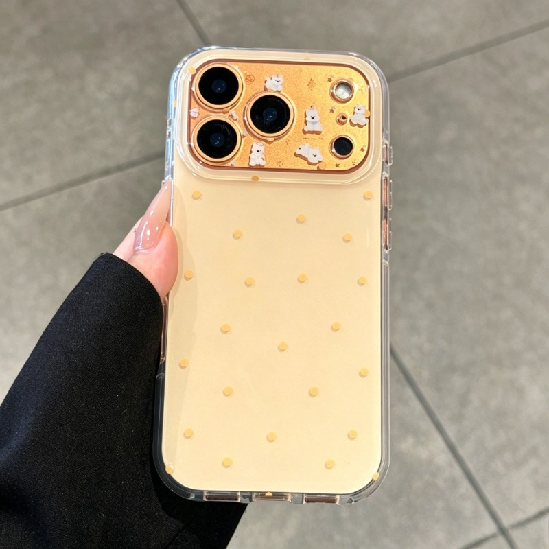 Fashion Cute Yellow Polka Dot  - Yellow Phone Accessories ulasan dan harga