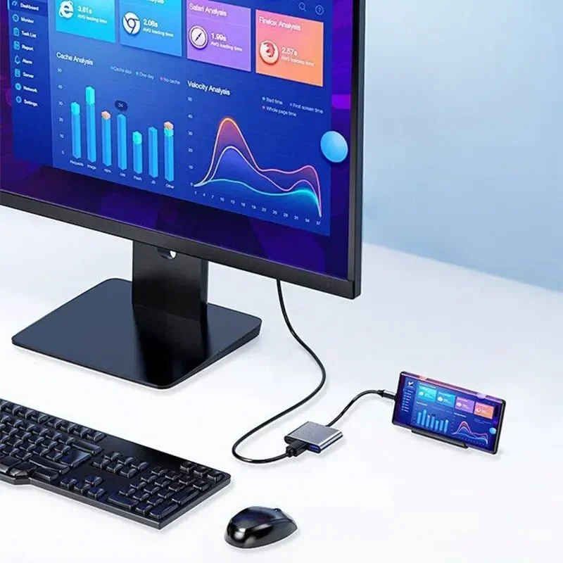 Type-C 3-in-1 Multiport Adapte - Hdmi Phone Adapter ulasan dan harga