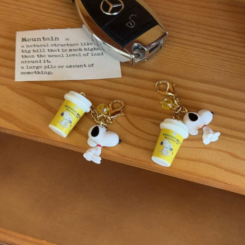 New Snoopy Pendant Kawaii Cart - Phone Accessories From China ulasan dan harga